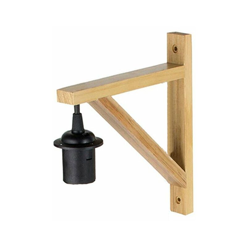 Applique Murale Bois pour Ampoule E27 Silumen