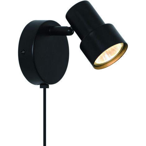 Applique murale Boston spot Métal Noir, H.11,5  IP20  GU10 /Nordlux  Intérieur