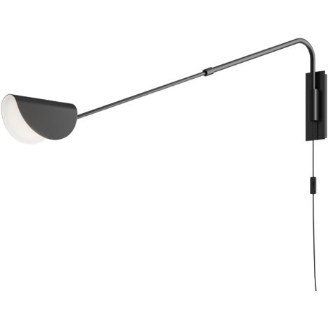 Applique murale bras long Mollis Maytoni noire G9 28W