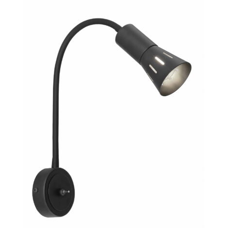 Applique murale Candellux Arena noire E14 interrupteur