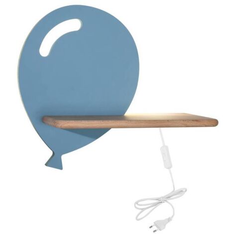 Applique murale Candellux Baloon bleue bois LED 4W 4000K