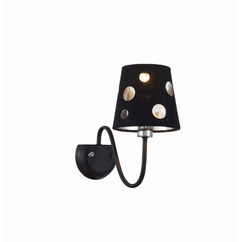 Applique murale Candellux Batley noir/chrome E14 1 lumière