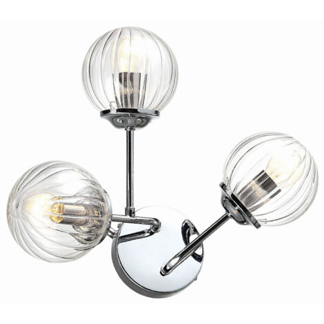 Applique murale Candellux BEST chrome verre 3xE14 IP20