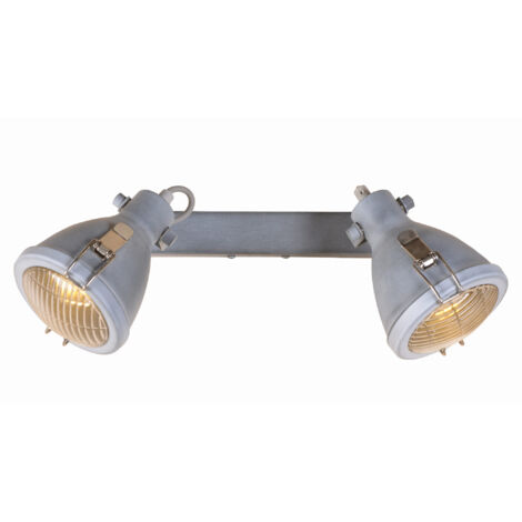 Applique murale Candellux Crodo gris/chrome 2xE14 métal