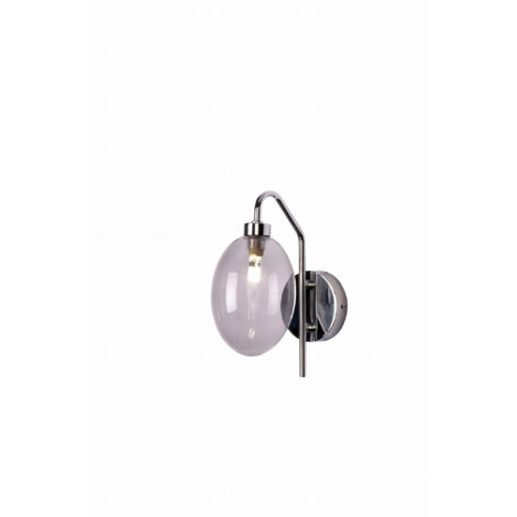 Applique murale Candellux Lukka 1xG9 chrome verre clair
