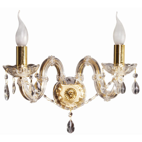 Applique murale Candellux Maria Teresa 2xE14 laiton