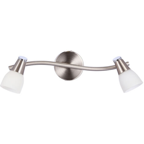 Applique murale Candellux Selia 2xG9 chrome mat blanc