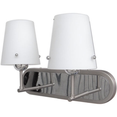 Applique murale Candellux Tango 2xE27 chrome/blanc IP20