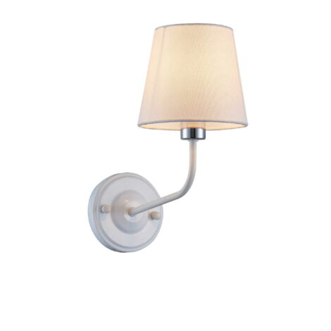 Applique murale Candellux York blanche E14 chromée