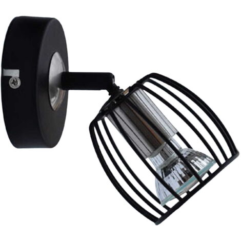 Applique murale Candellux ZONK noire GU10 orientable