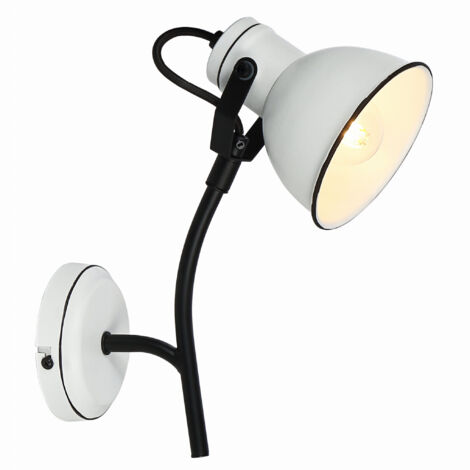 Applique murale Candellux Zumba noir/blanc E14 40W