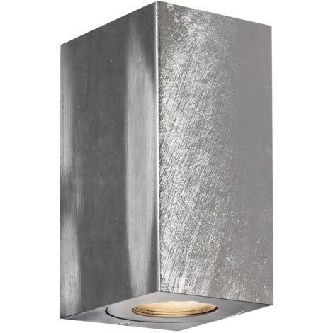 Applique murale CANTO Maxi Kubi 2 Acier galvanisé Acier galvanisé, H.17.2 - IP44 - GU10 /Nordlux Extérieur