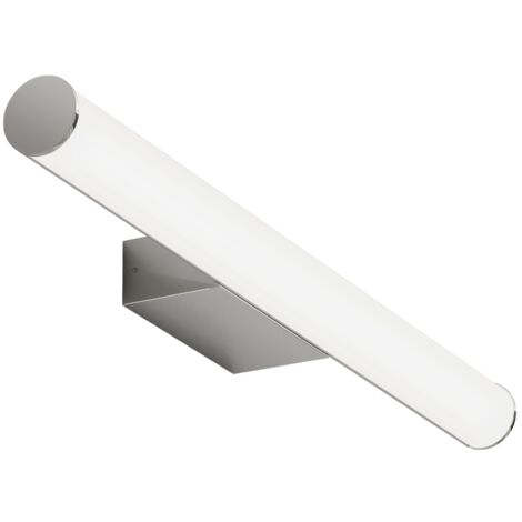 Applique Murale Caspio LED 12W, Chrome/Blanc, 600 mm, IP44, Température de Couleur Réglable , Diffuseur Acrylique Opal, Lumière Fonctionnelle pour Salle de Bain et Pièces