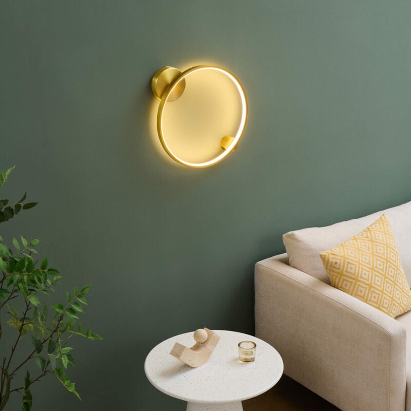Applique murale cercle laiton minimaliste 40 cm dimmable - Ceira