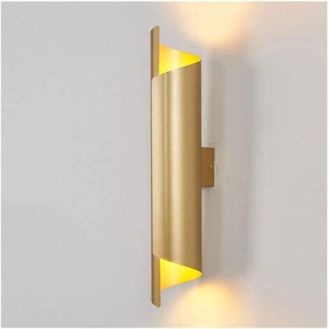 Applique Murale Chambre, Luminaire Mural Interieur De Style Nordique De Luxe, Lampe Murale Ronde Créatif , Couloir Fer Art95x550mmTout Or