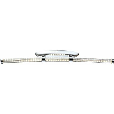 Applique murale chrome spot mural design moderne applique murale salon clair, 1x LED 16 watt 835 lumens blanc neutre, L 81,4 cm