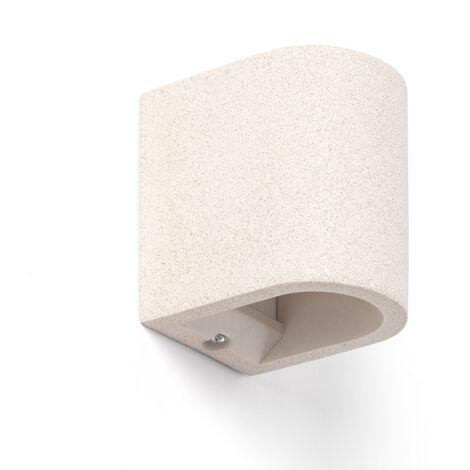 Applique Murale Ciment Éclairage Double Face Kediri Beige