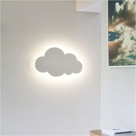 Applique murale - Cloud Light - Intérieur - Moderne - Abat-jour en acrylique avec lumières LED intégrées - Petits nuages blancs