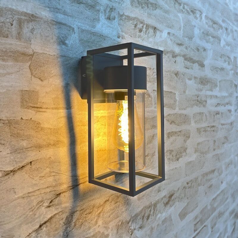 Arum Lighting - Applique murale cometa Gris anthracite extérieure E27