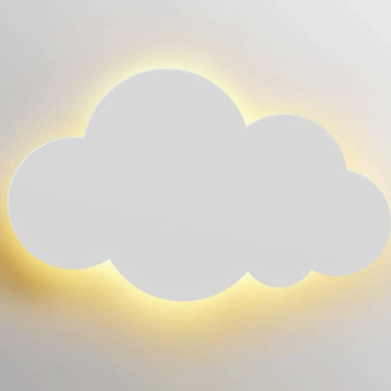 Applique murale créative en forme de nuage pour chambre d'enfant, protection des yeux simple et moderne, applique murale led pour chambre à coucher,