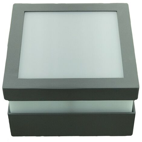 Applique Murale Cube LED Extérieure IP54, 12w 1200lm 4000k Aluminium antirouille - Digilamp