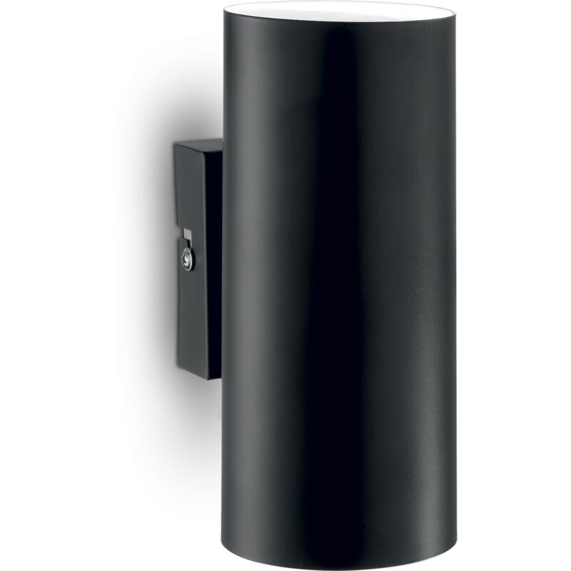 IDEAL LUX Applique murale Noire HOT 2 ampoules