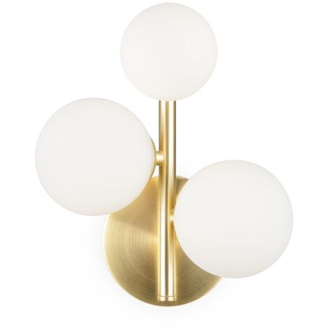 Applique murale Dallas Maytoni laiton, 3 globes G9