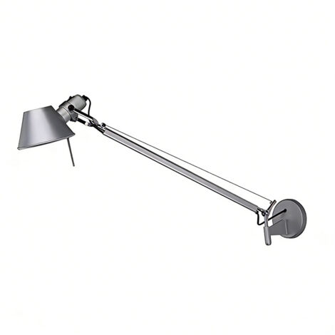 Applique murale de chevet avec bras réglable， Lampe de lecture orientable en métal pour chambre à coucher， Salon， Bureau – Douille E27， 3 Températures de couleur (3000K/4000K/5000K)