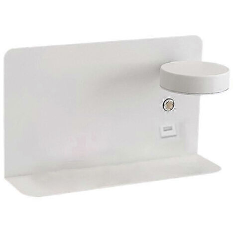 Applique murale de chevet avec port USB et étagère, lampe murale/lampe de lecture moderne, adaptée aux hôtels, salons, couloirs et salles à manger.