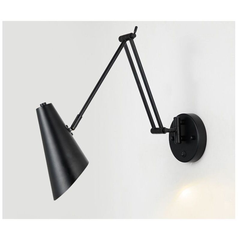 Applique murale d'intérieur à intensité variable,avec interrupteur,éclairage intérieur rétro en fer,décoration de chevet de chambre,lumière