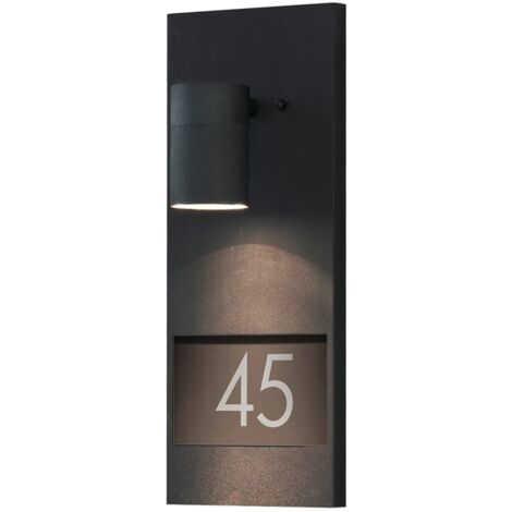 Applique murale de numéro de maison Modena Noir mat KONSTSMIDE