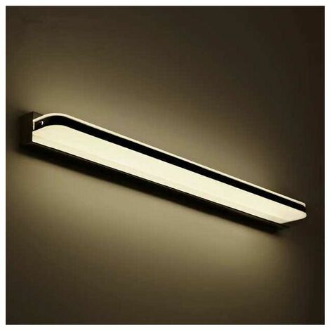 Applique murale de salle de bain à LED 9W au-dessus du miroir, applique murale pour meuble-lavabo avec interrupteur à tirette, étanche IP44 Longueur 42CM Gamme d'éclairage 1300LM 3000K Blanc chaud