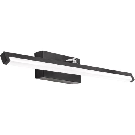 APPLIQUE MURALE DE SALLE DE BAIN APP373-1W NOIR 12W 50CM LED 1-POINTS DE LUMIÈRE 50X8X7CM