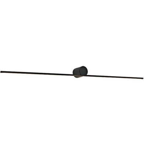 Applique Murale de Salle de Bain LED 13W IP44 Noir Sablé ZAMBELIS - Blanc chaud - 3000K