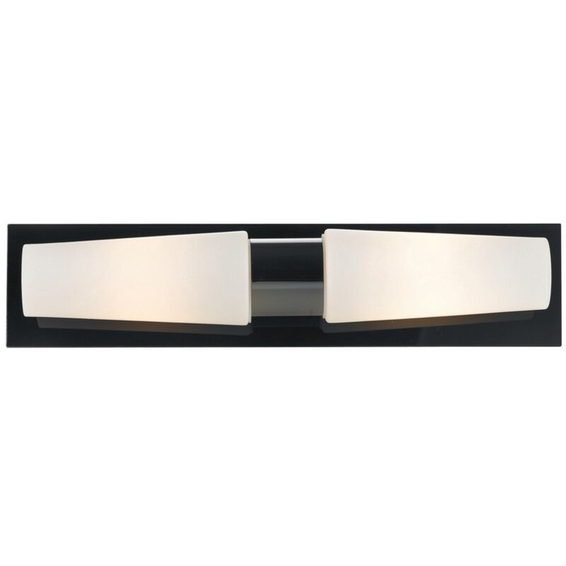 Brastad - Applique de salle de bain à 2 ampoules noir IP44, E14 - Markslojd