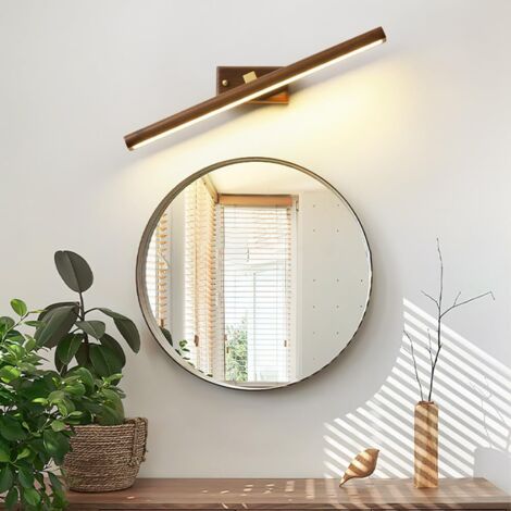 Applique murale de style scandinave, applique murale à miroir orientable, applique murale de décoration intérieure (40 cm, lumière blanche)