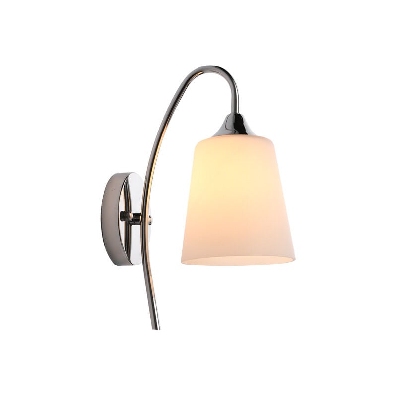 Applique murale décorative pour chambre à coucher, simple tête en verre, abat-jour en verre (sans ampoule)