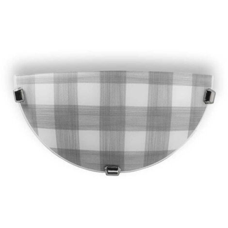 Applique murale demi-lune TELA Sollux gris/blanc E27