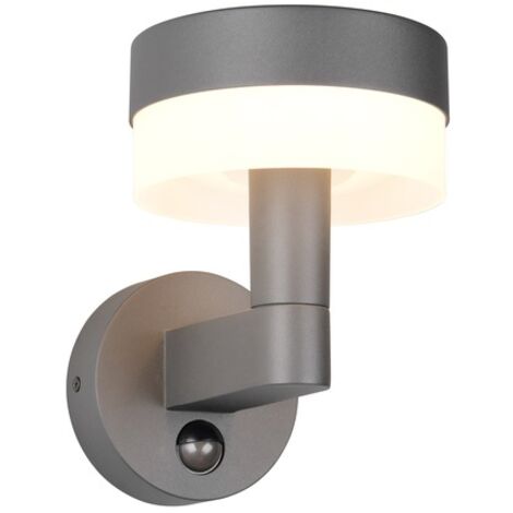 Applique murale design Mackenzie anthracite avec capteur - 230569142