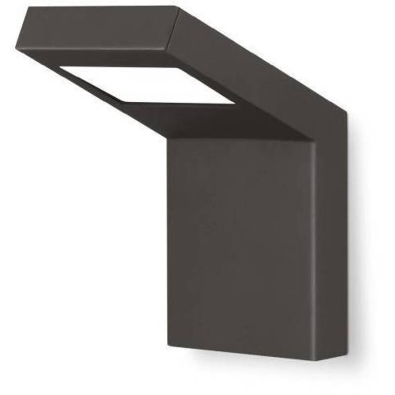 Applique murale Design rectangle anthracite 160MM blanc neutre 400 lumens extérieur IP54