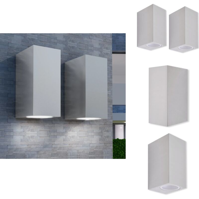 Applique murale d'extérieur 2 pcs - Applique Murale Exterieure - Éclairage Extérieur - Luminaire Extérieur - Lampadaire Extérieur - Lumière led