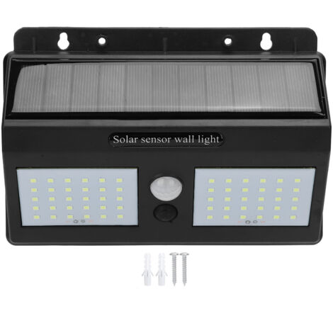 Applique murale d'extérieur à 60 LED avec capteur sans fil, luminaire d'extérieur à Induction, idéal pour un jardin ou un jardin
