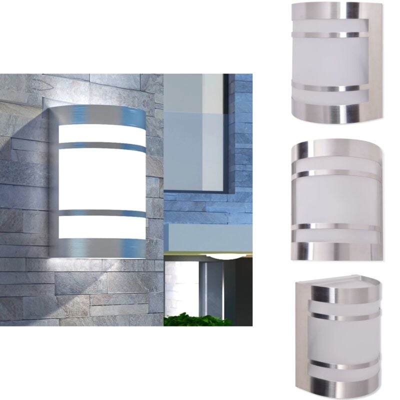 Applique murale d'extérieur Acier inoxydable - Applique Murale Exterieure - Éclairage Extérieur - Luminaire Mural - Lumière Extérieur - Luminaire