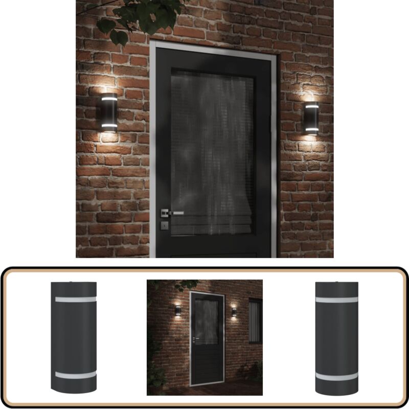 Applique murale d'extérieur aluminium moulé sous pression - Applique Murale Exterieure - Éclairage Extérieur - Luminaire Mural - Lampadaire Extérieur