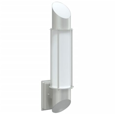 Applique murale d'extérieur argenté acier inoxydable CFW33392