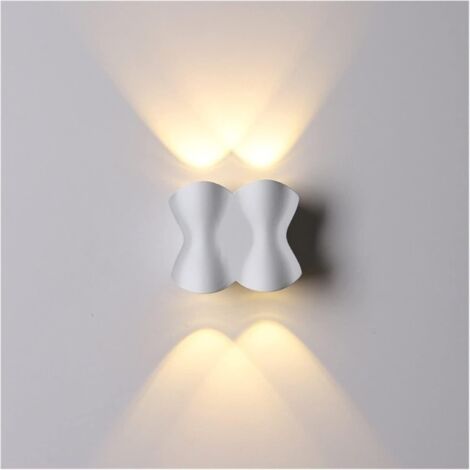 Applique Murale d'extérieur étanche, Double éclairage LED Moderne, Suspension à 2 têtes pour Cour, Couloir, entrée, Porte extérieure