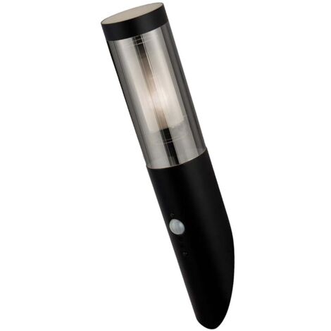 Applique murale d'extérieur lampe torche E27 détecteur de mouvement fumée noir terrasse
