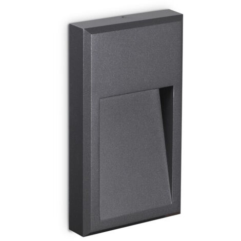 Applique murale d'extérieur LED Anthracite IP65, 3000K