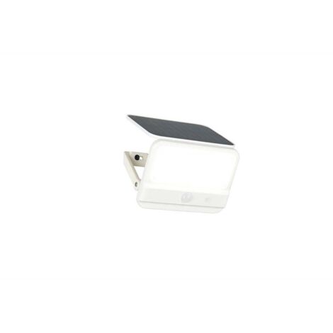 Applique murale d'extérieur LED blanche avec capteur crépusculaire solaire IP44 W 14,5 cm