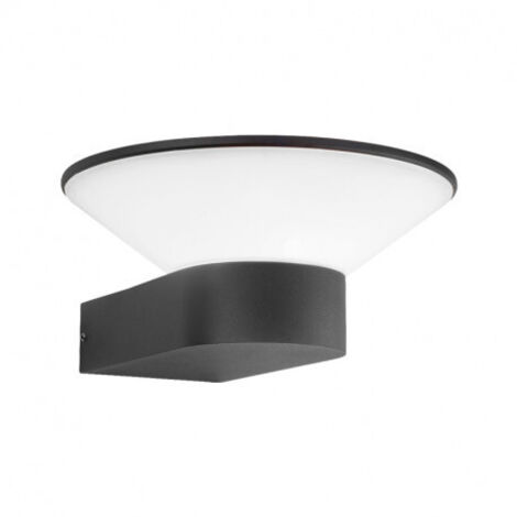 Applique murale d'extérieur LED COUPOLE - Anthracite Sans détecteur - 13W